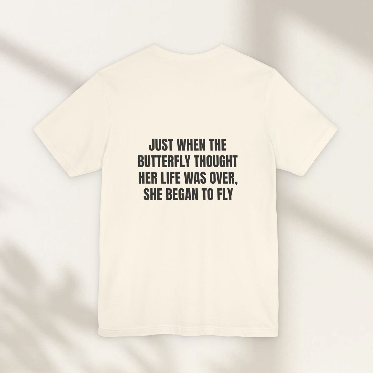 The Butterfly Began to Fly Jersey Tee
