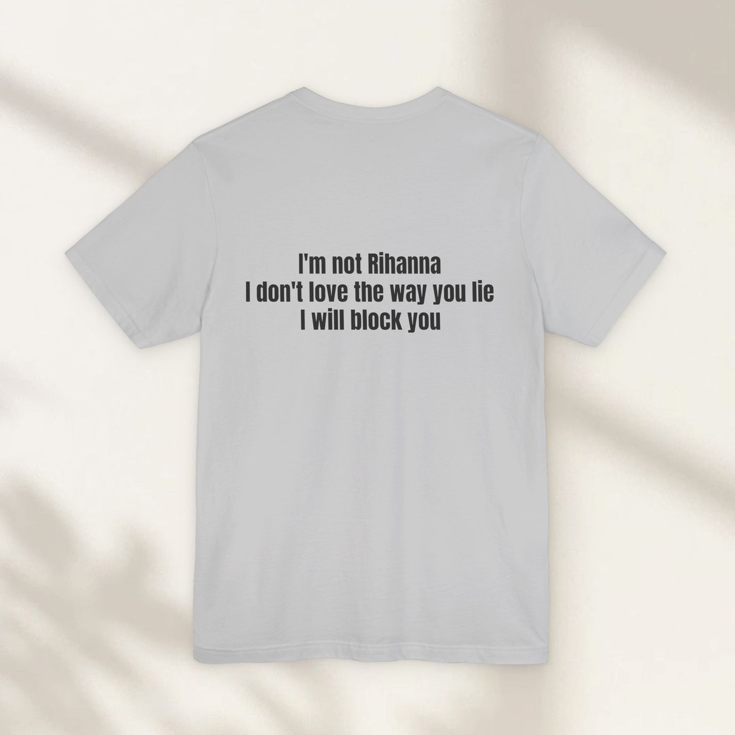 I Will Block You Jersey Tee