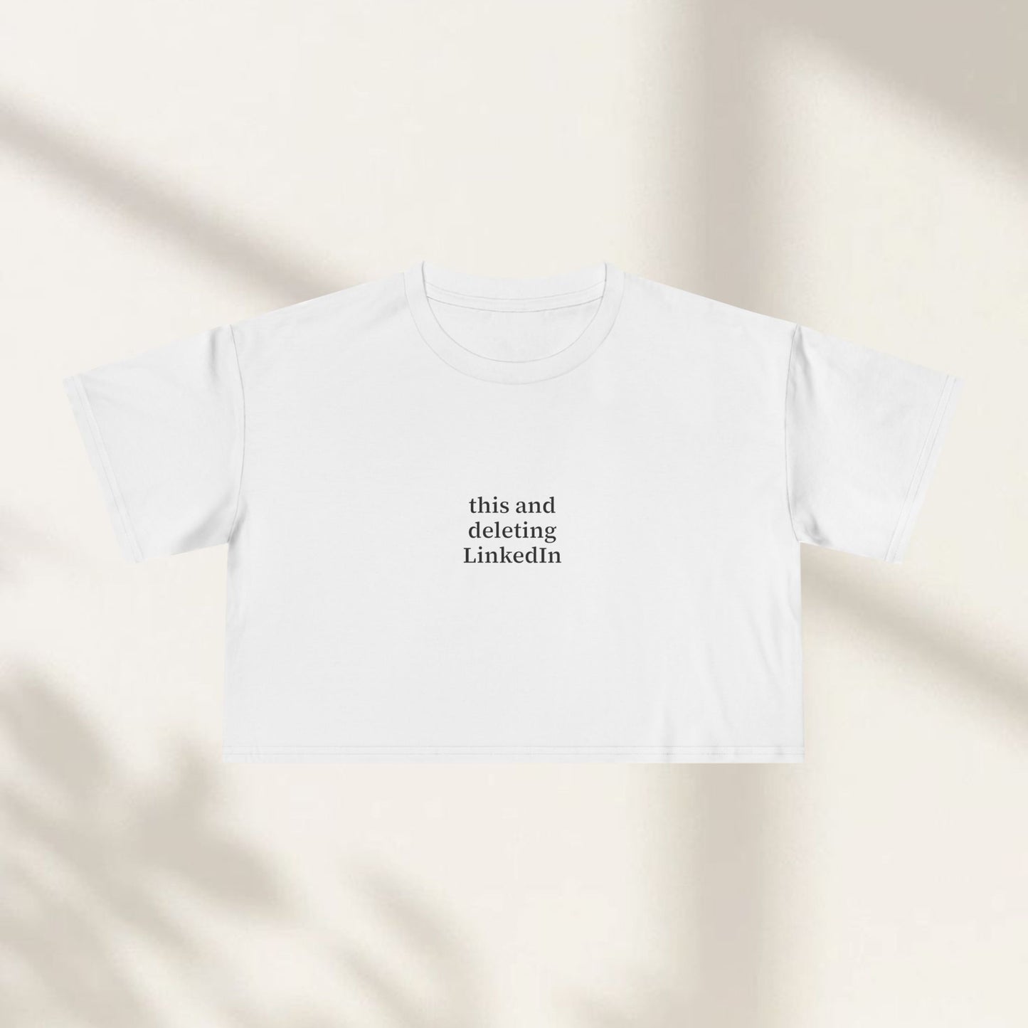 This and Deleting LinkedIn Crop Top