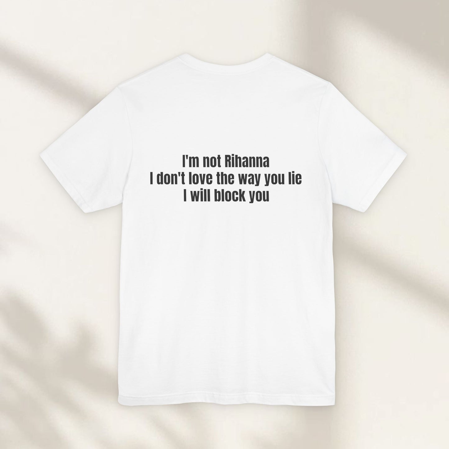 I Will Block You Jersey Tee