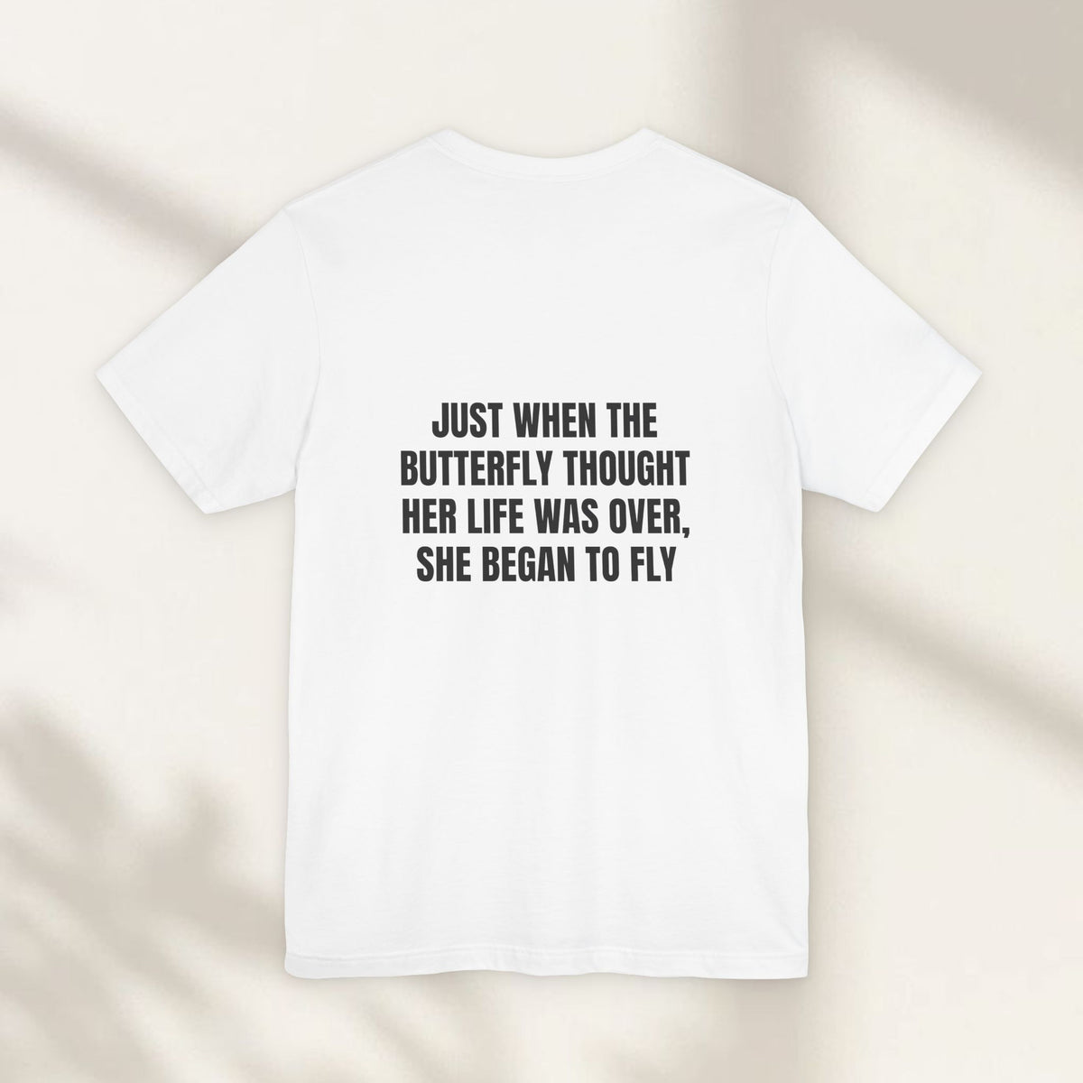 The Butterfly Began to Fly Jersey Tee