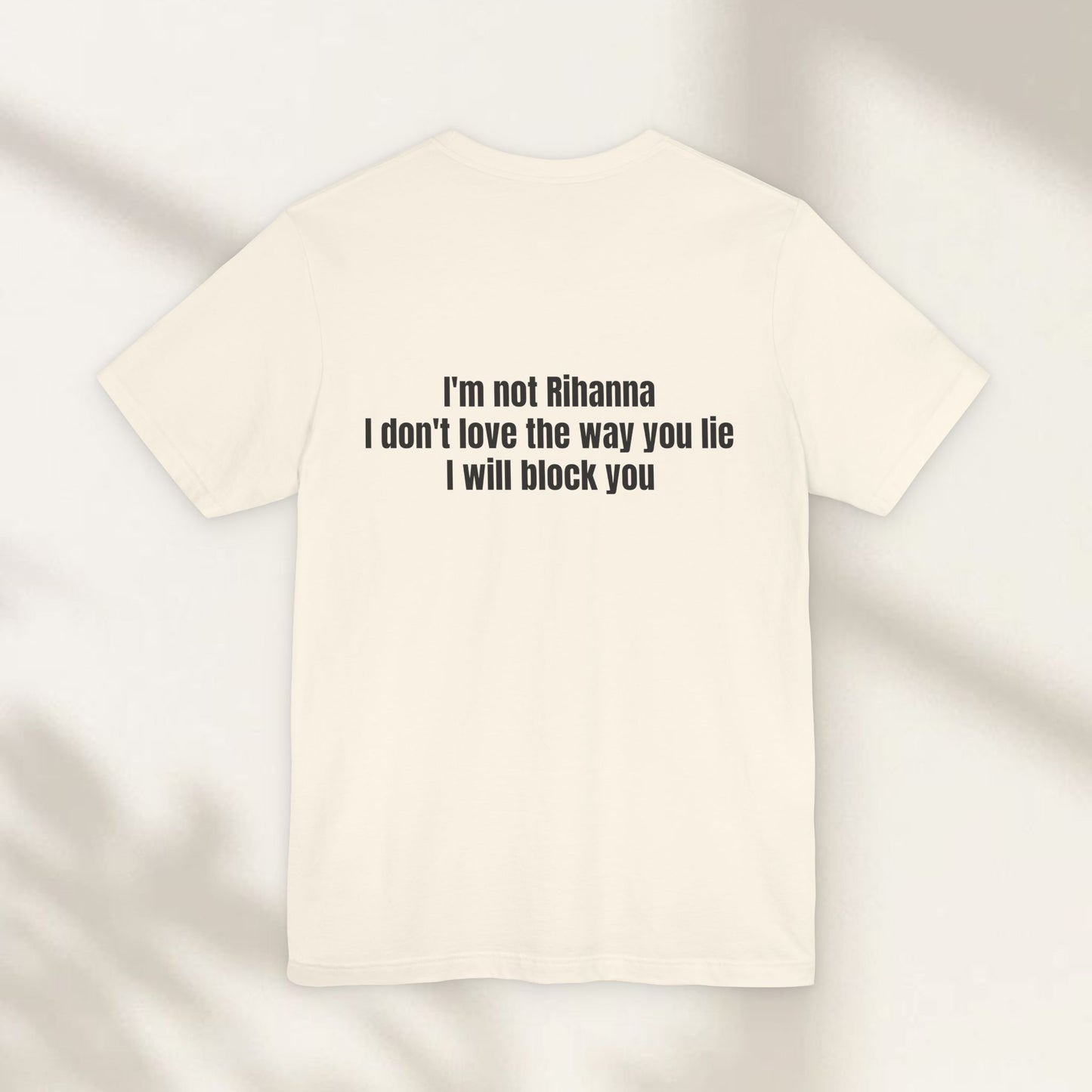 I Will Block You Jersey Tee