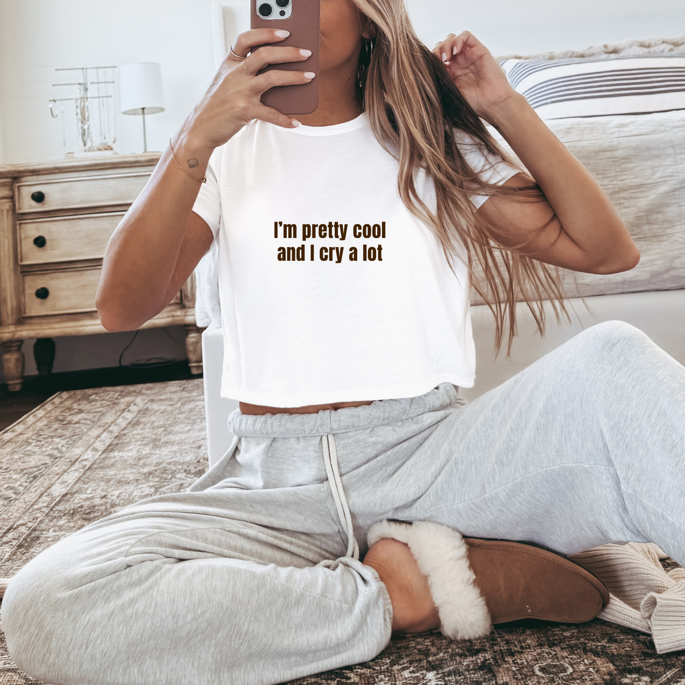 I'm Pretty Cool And I Cry A Lot Crop Top