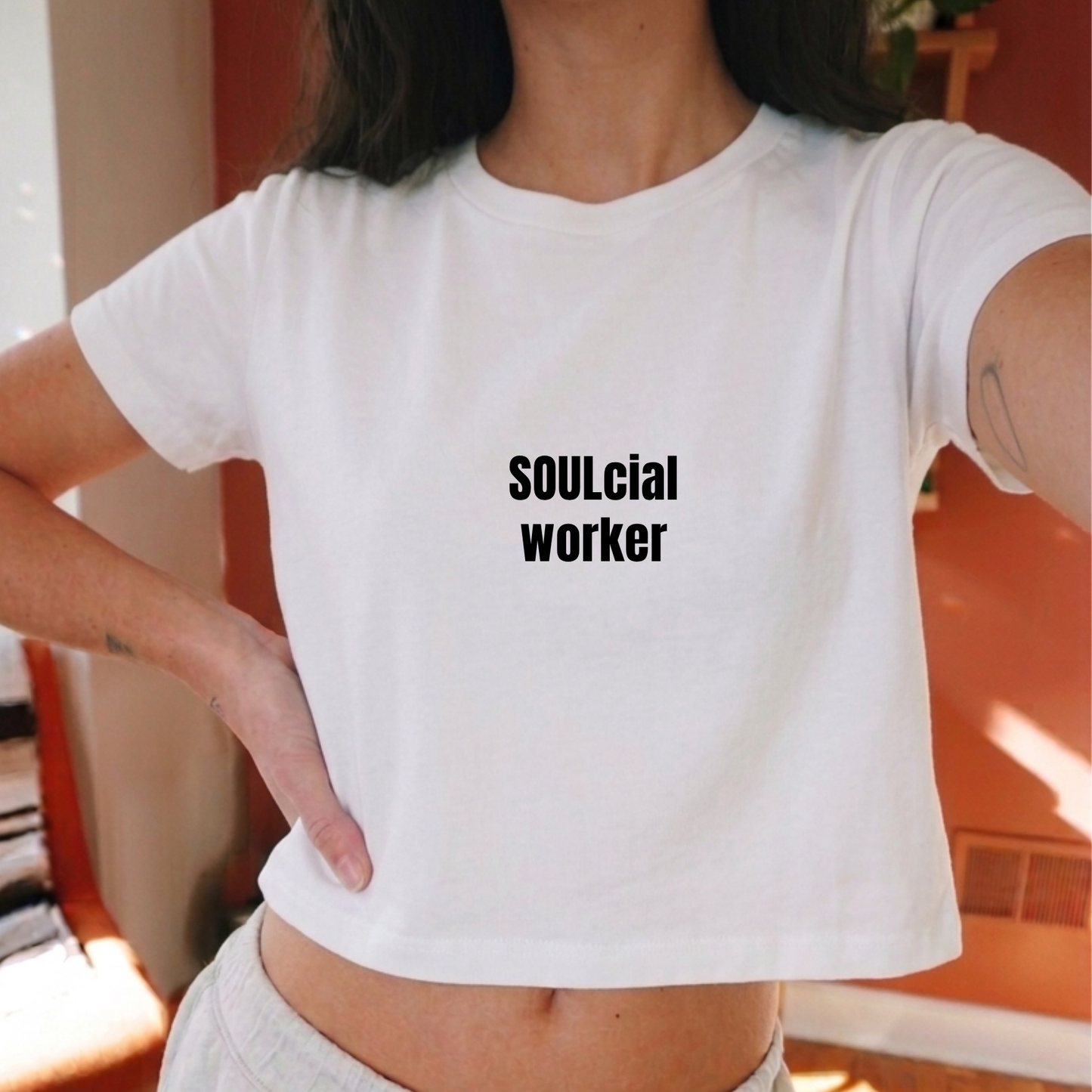 SOULcial Worker Crop Top