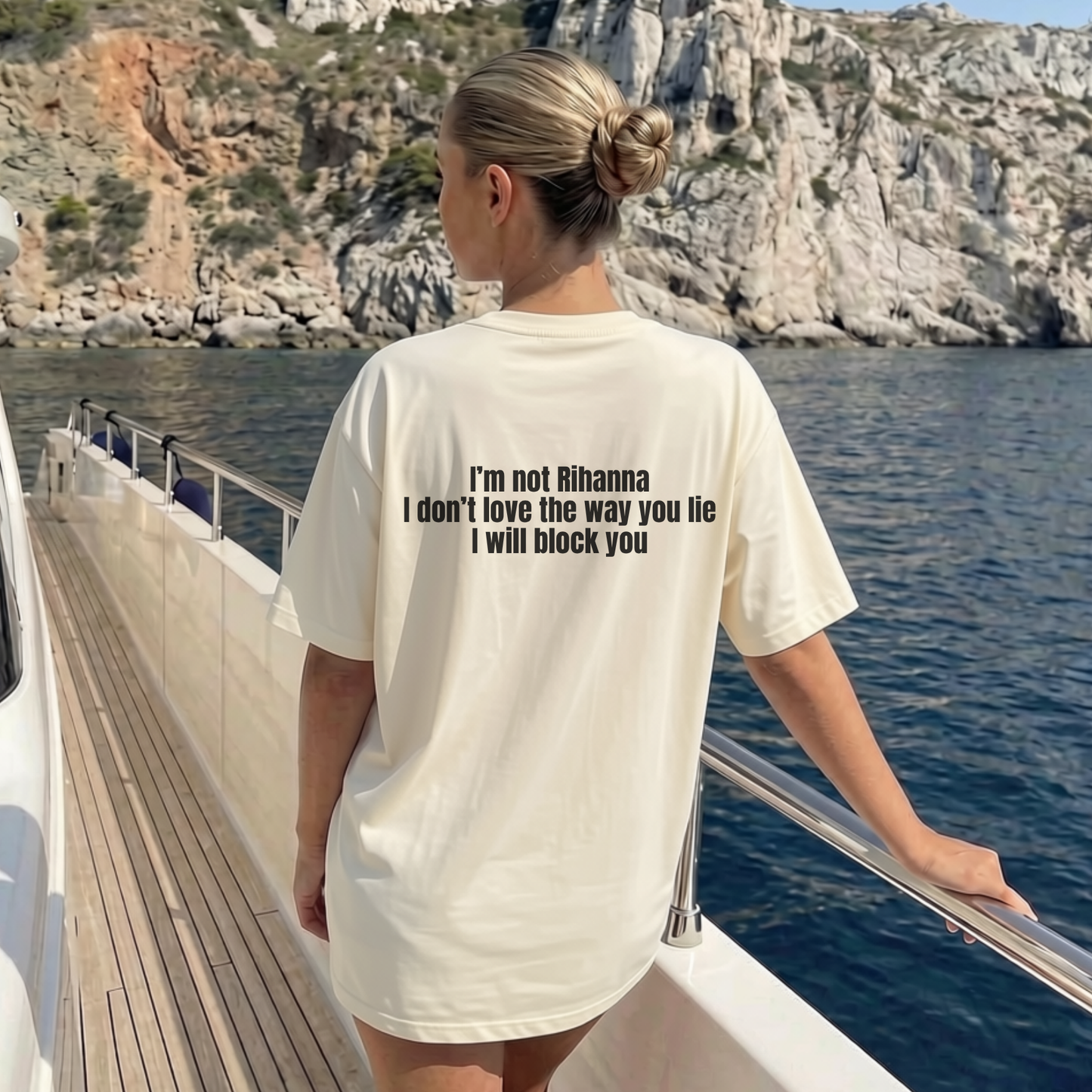 I Will Block You Jersey Tee