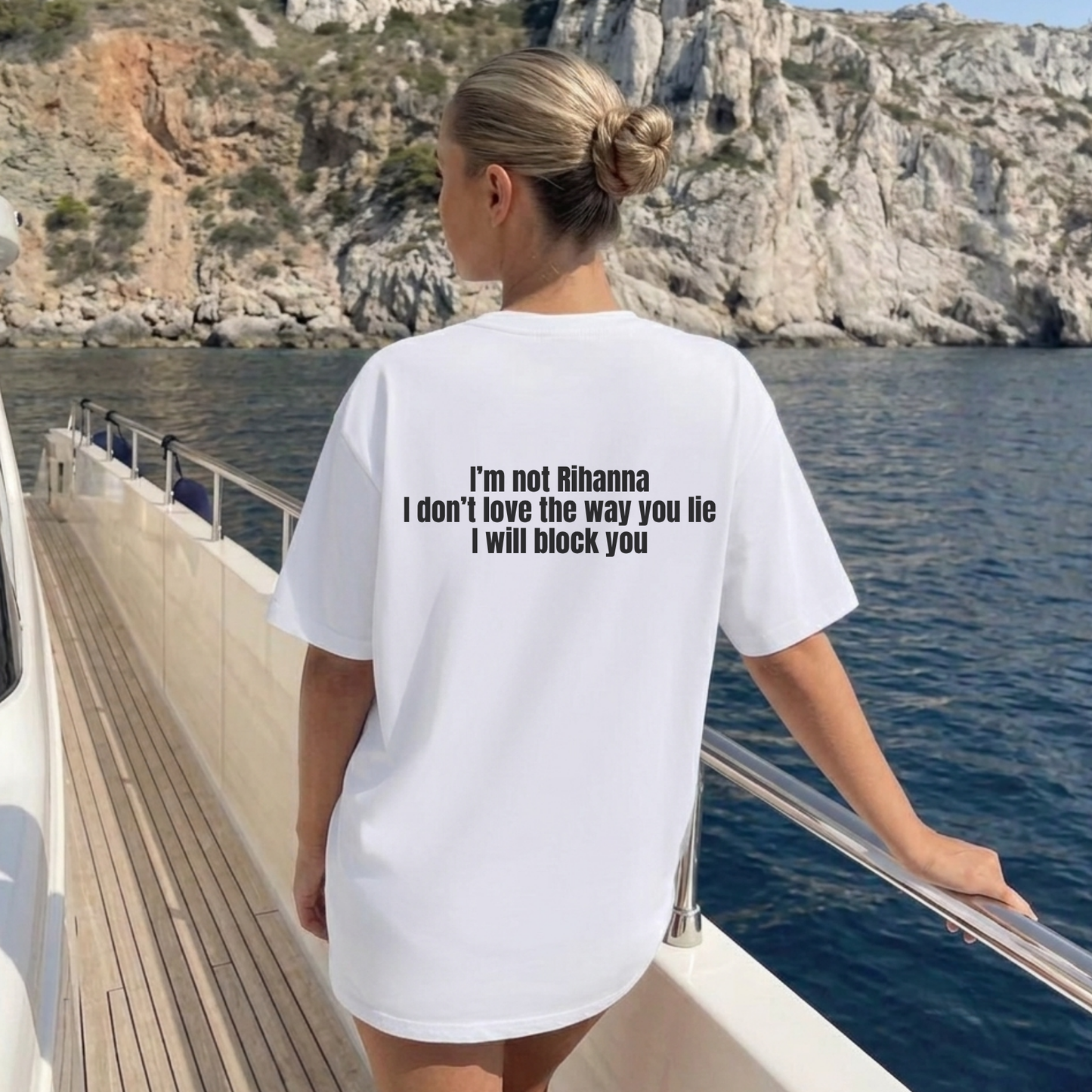 I Will Block You Jersey Tee