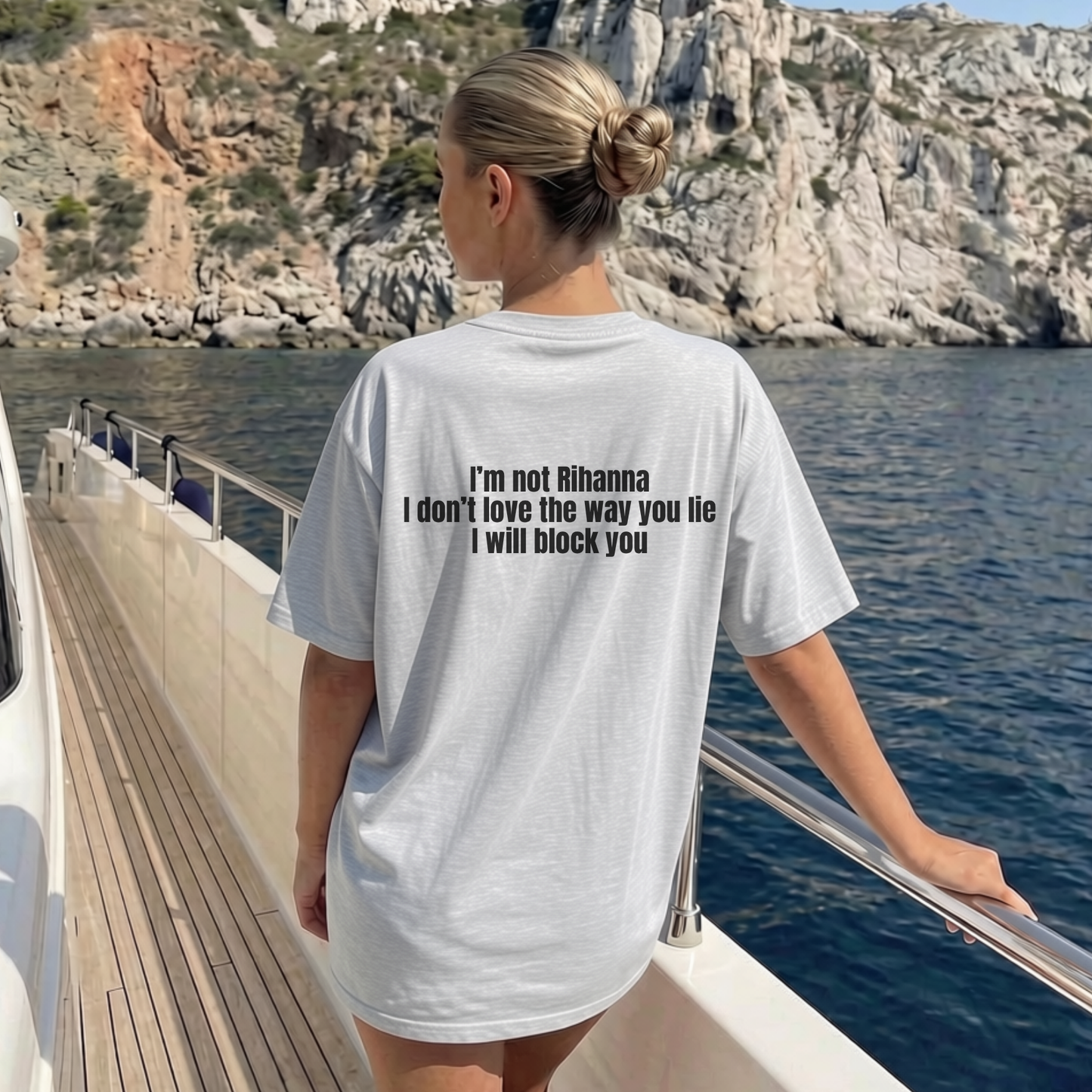 I Will Block You Jersey Tee