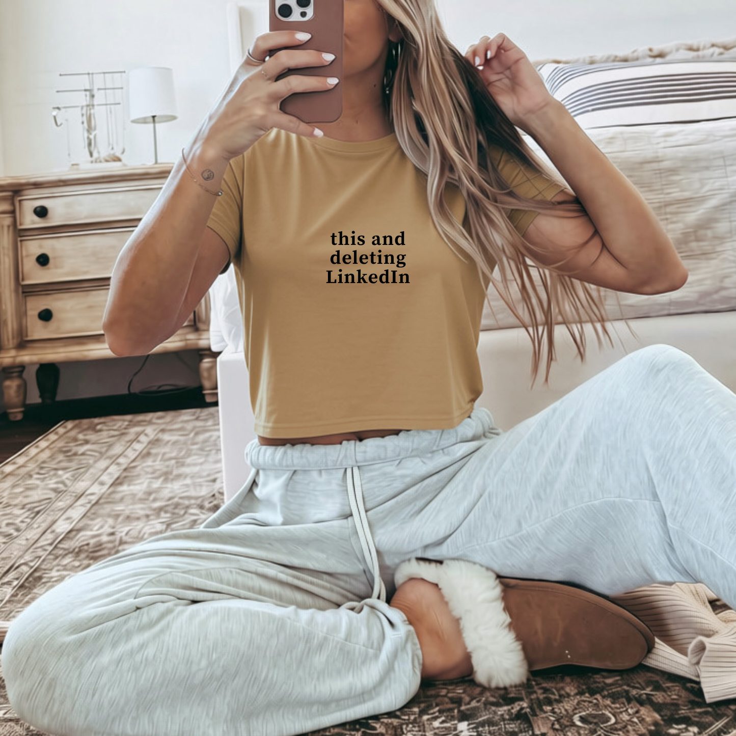 This and Deleting LinkedIn Crop Top