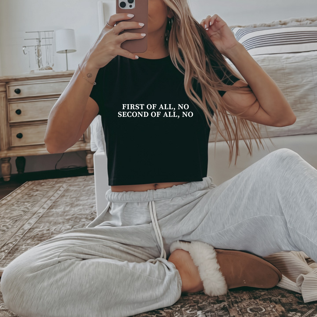 First of All, No Crop Top