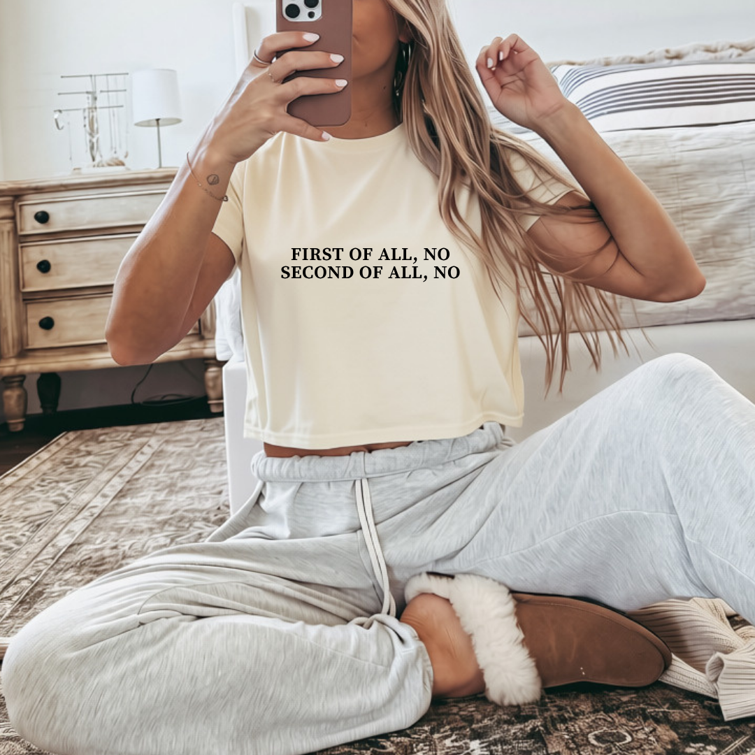 First of All, No Crop Top